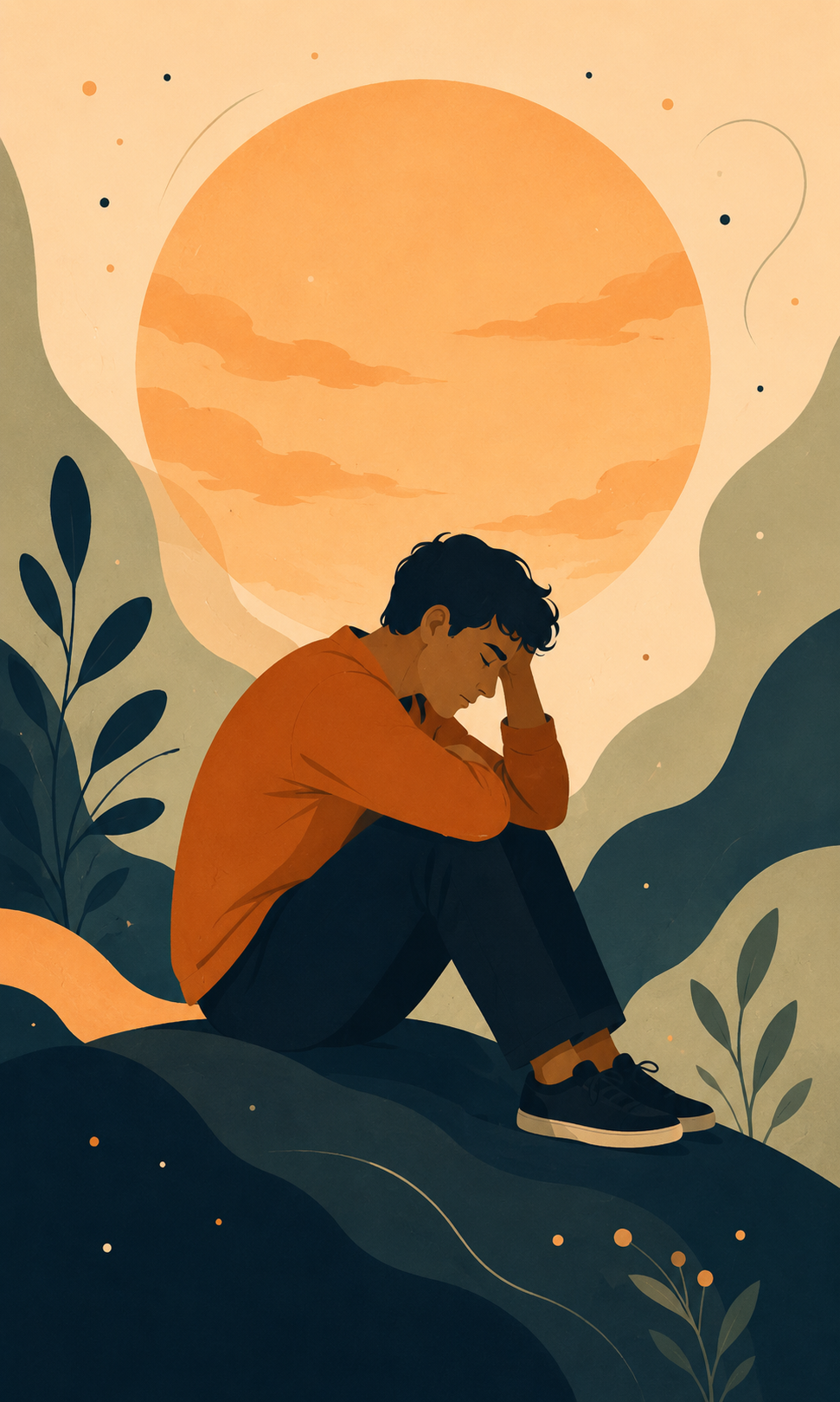 Ilustración sobre desmotivación emocional